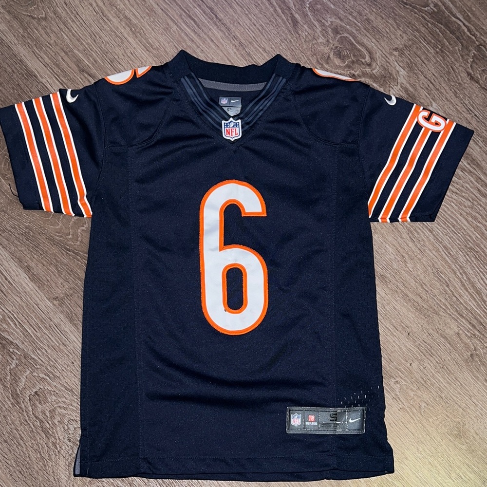 Nike Kids Black and Orange Jersey